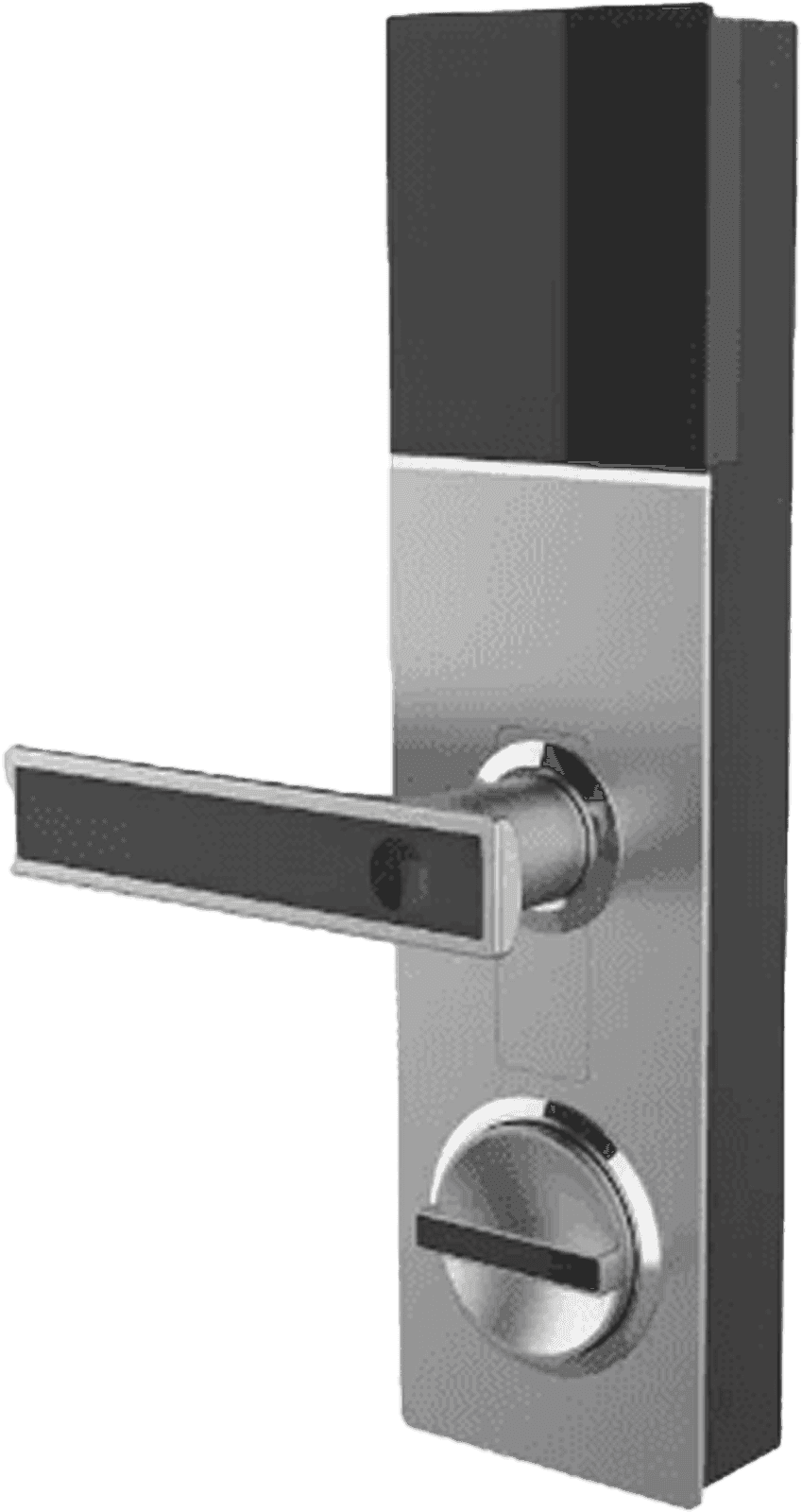 Smart door lock with handle and key cylinder