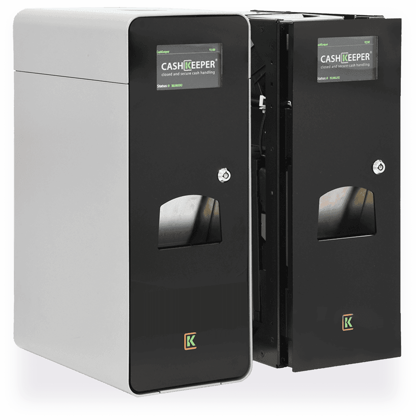 Two Cashkeeper automated cash management machines
